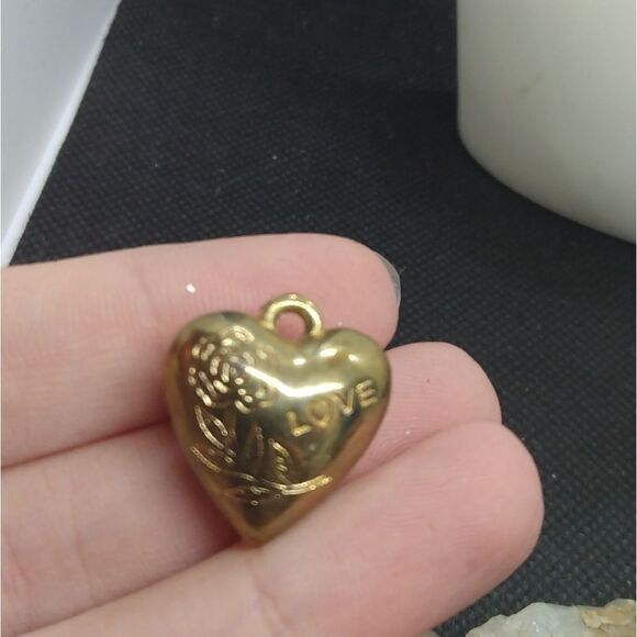 Love rose‎ gold heart pendant for necklace or bracelet
